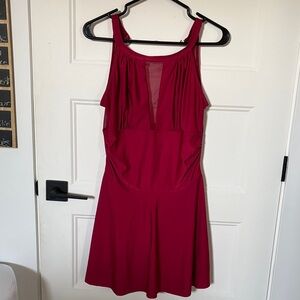 Elegant Red Sleeveless Dress